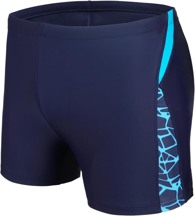 Detalle de AMZSPORT Herren-Badehose kurz mit hydrophober Beschichtung und Kordelzug