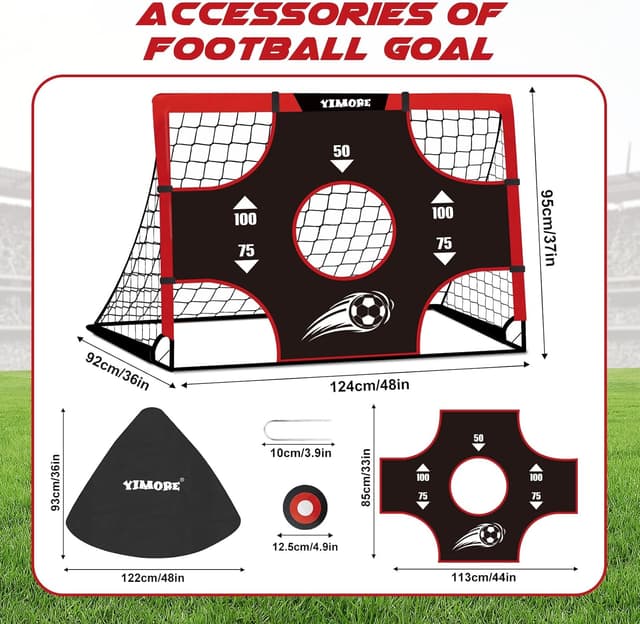 Detalle 2 de Kids football goal 3 in 1, 120 cm