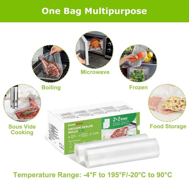 Thumbnail 2 de Bonsenkitchen VB42 Bolsas al Vacío para Alimentos 🥩