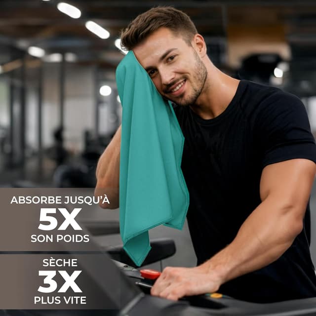 Thumbnail 6 de ZENACROSS Serviette Sport Microfibre Lot de 5