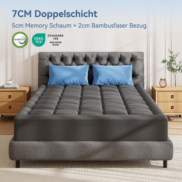 Thumbnail 6 de ABENE Matratzen Topper 180x200 cm Gel Memory H3