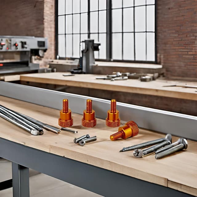 Thumbnail 4 de PrecisionGeek M6×10mm Orange Knurled Thumb Screws