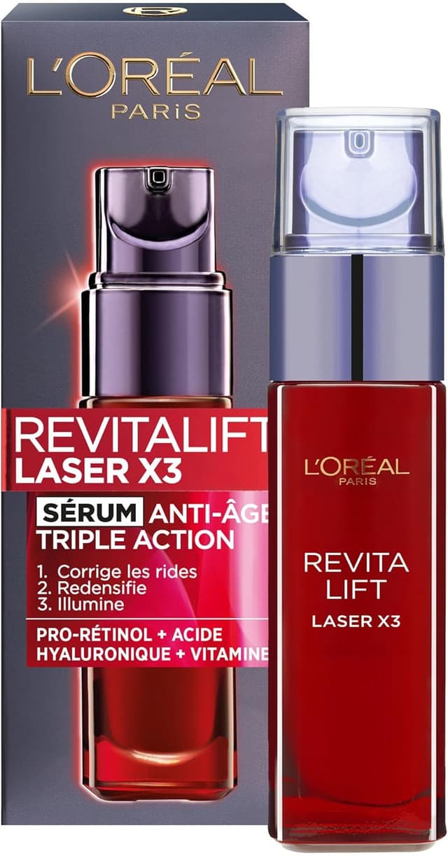 Detalle de L'Oréal Revitalift Laser X3 siero antietà 30 ml