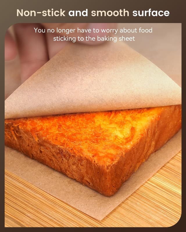 Detalle 2 de Parchment Paper Sheets 100pcs 🧁