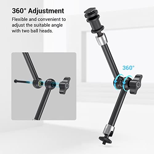 Thumbnail 3 de SMALLRIG Super Clamp con Magic Arm 11" e cold shoe