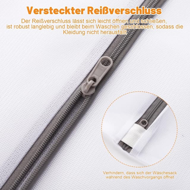 Detalle 2 de Dntorx Wäschenetz 7er-Set für 30x40 cm