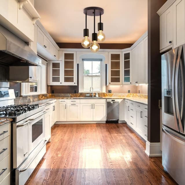 Thumbnail 6 de CBJKTX Vintage Deckenleuchte Schwarz mit 3 Spots (E27) – Industriedesign für Esszimmer, Küche & Flur