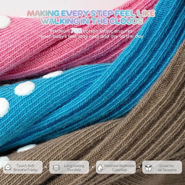 Thumbnail 4 de Aroveea Baby Toddler Socks 12 Pack 6M-7Y