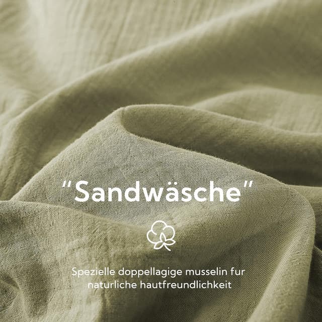 Detalle de SOULFUL SOULFUL doppelte Muslin Bettwäsche 135x200