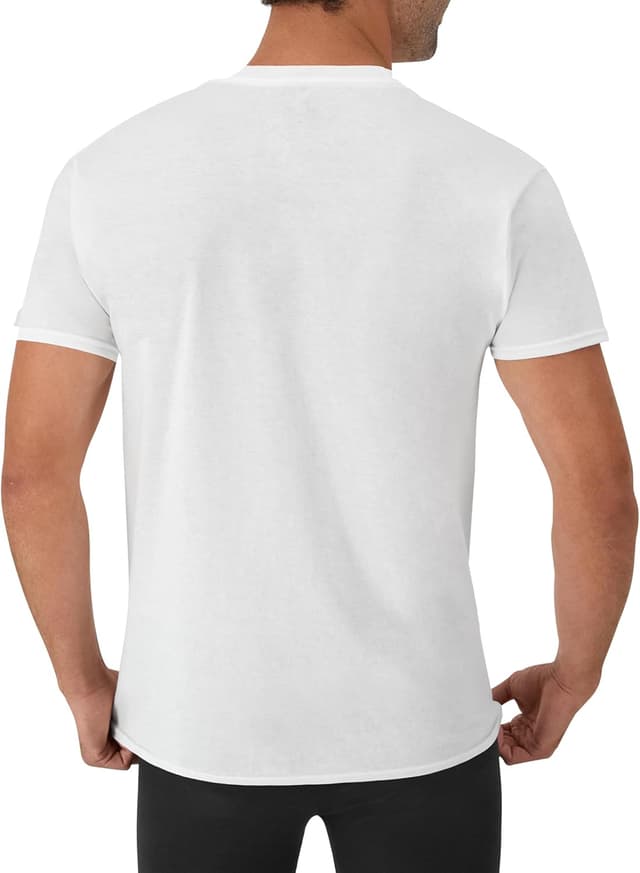 Detalle 2 de Hanes Men’s V-Neck Cotton Moisture-Wicking Undershirt 12-Pack