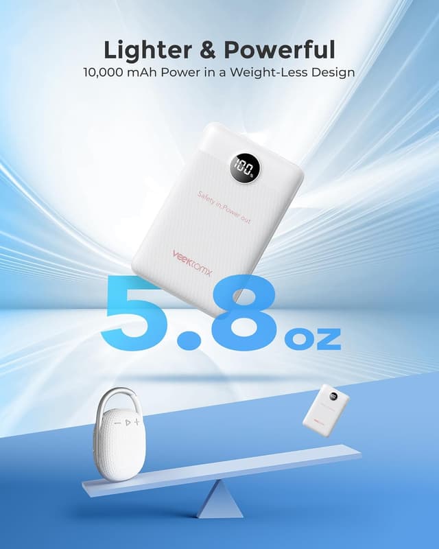 Detalle 2 de Power Bank 10000mAh Fast Charging PD QC 3.0