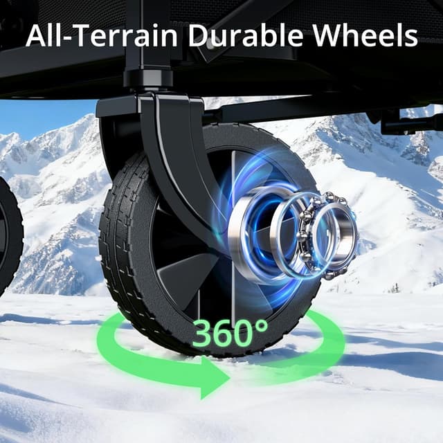 Thumbnail 3 de Carrello pieghevole grande capacità 70 L, portata 90 kg 🛒