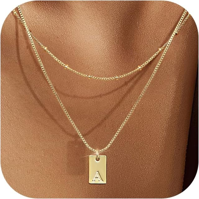 Imagen de BodyBonita Collana iniziale placcata oro 14K donna 💍 en OfertitasTOP