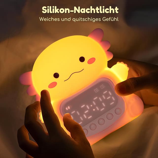 Thumbnail 6 de Yiliaw Axolotl Wecker mit Nachtlicht