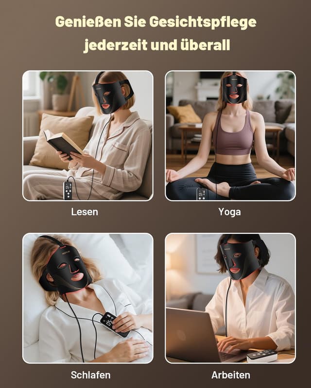 Thumbnail 6 de MICEYLIVE LED-Gesichtsmaske 400 LEDs