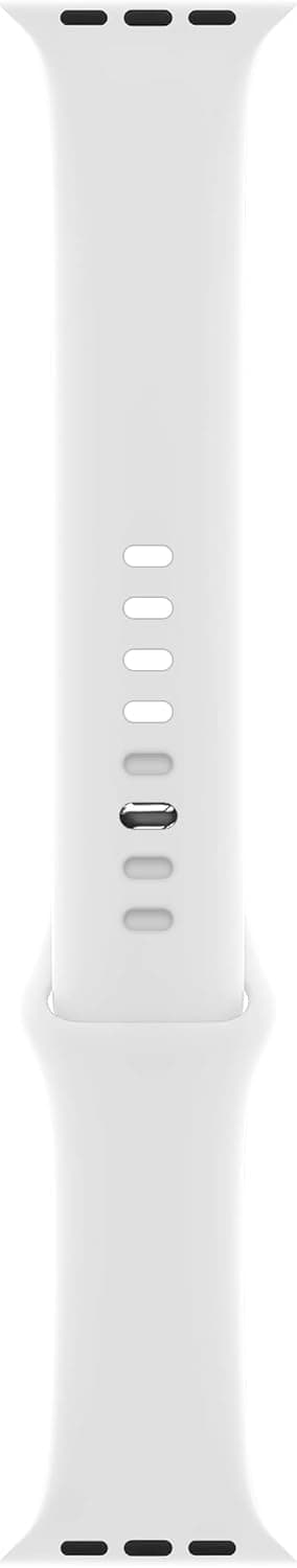 Detalle de Bracelet Sport ELETTRONEO SBC1 en silicone pour Apple Watch (Ultra 3/9 à 1/SE) blanc