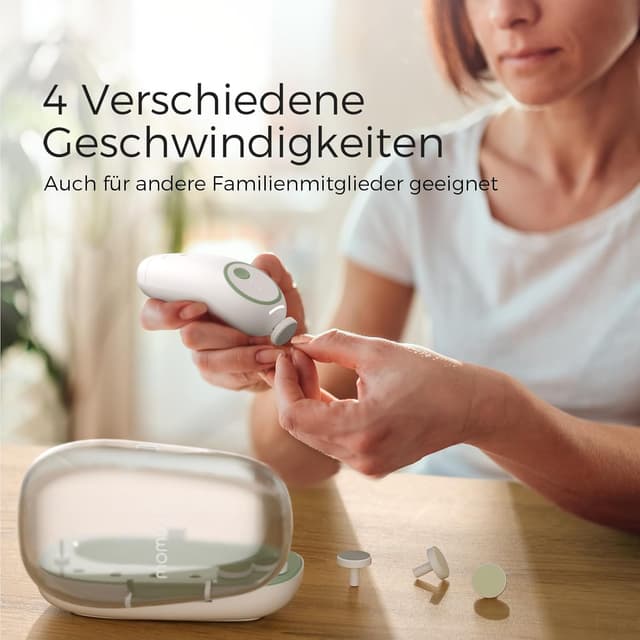 Detalle 2 de Momcozy Baby Nagelfeile Elektrisch 7 Ersatzpads