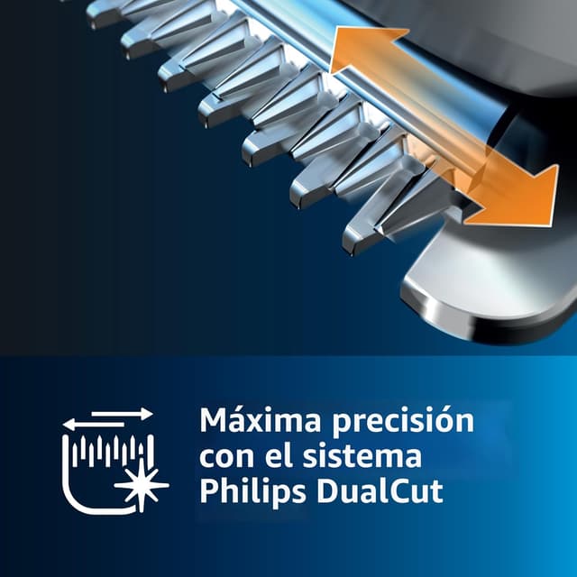 Thumbnail 3 de Philips Serie 5000 HC5630/15 - Cortapelos, 28 ajustes de longitud para estilo deseado, 90 min de uso sin cable, incluye 3 peines-guía y funda