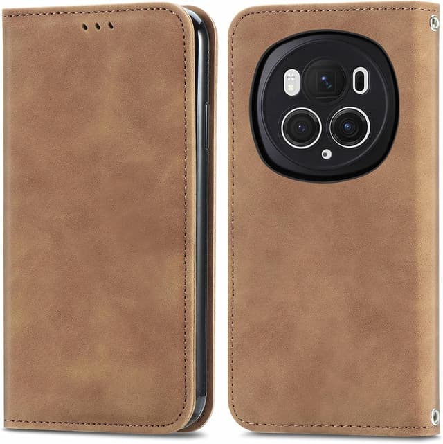 Detalle de Cracedily Handyhülle für Honor Magic 6 Pro – Klapp-Schutzhülle mit Kartenfächern, Magnetverschluss & Standfunktion