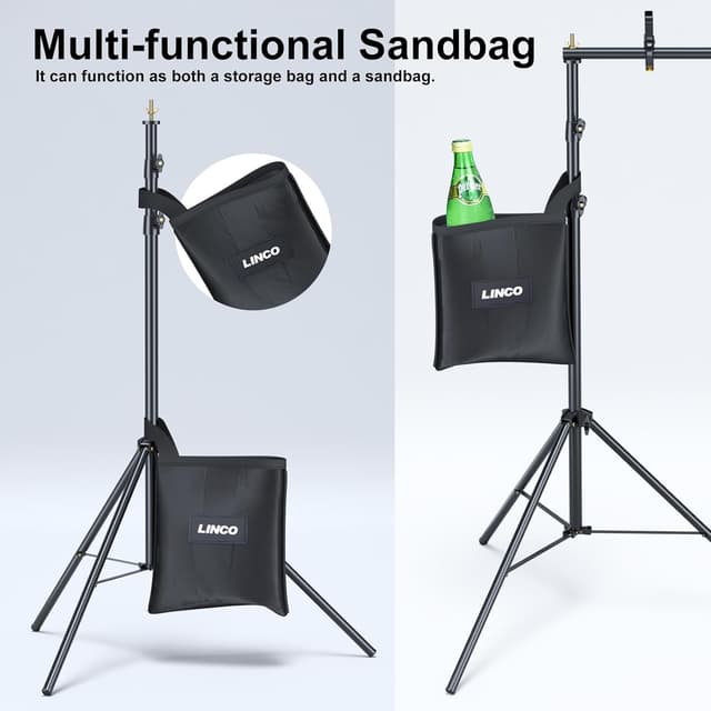 Thumbnail 2 de LINCO Backdrop Stand Kit 10x7 ft backdrop support