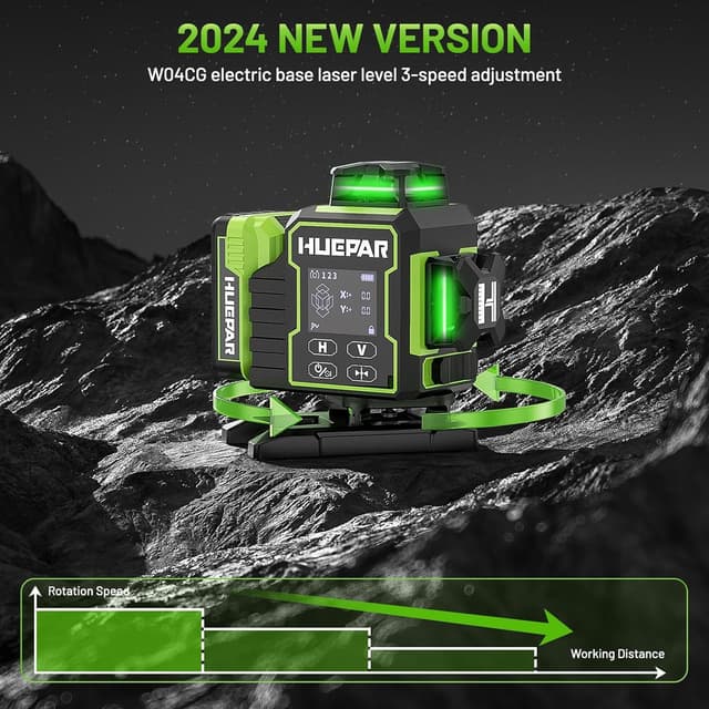 Thumbnail 3 de Huepar W04CG 4D laser level 360° self-leveling 📐