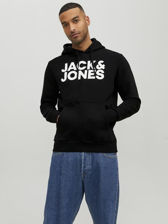 Detalle 2 de JACK & JONES JJEADRIAN Hoodie 70% Baumwolle