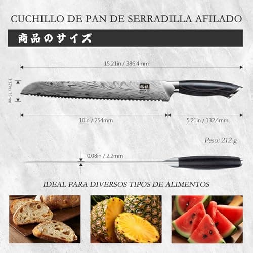 Thumbnail 4 de SHAN ZU 10" Couteau à Pain — Cuchillo de pan 10" 🍴