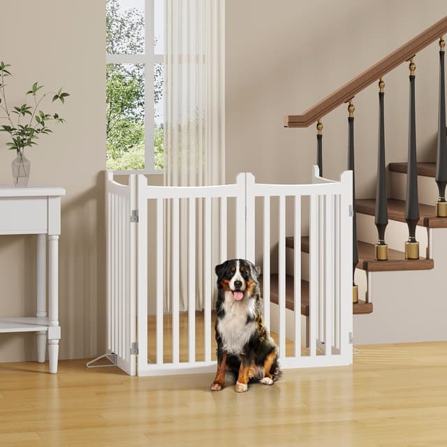 Thumbnail 2 de Yaheetech Freestanding Pet Gate 91cm