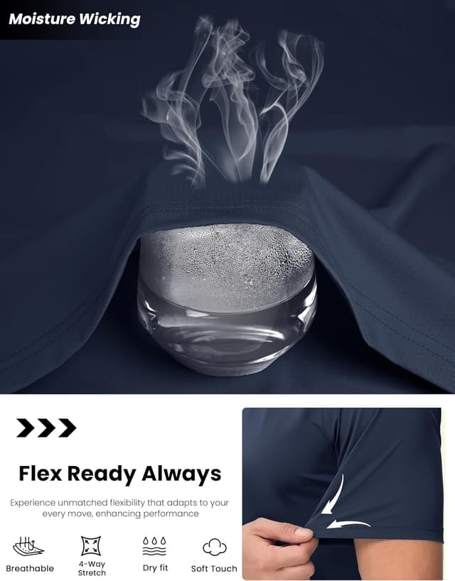 Detalle 2 de MAGCOMSEN Men's Quick Dry Gym Shirt