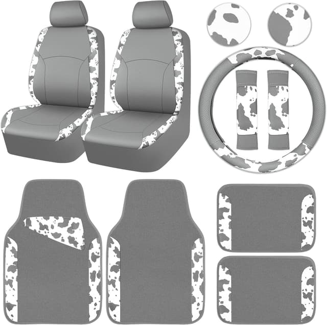 Imagen de CAR PASS Cow Print Car Seat Covers Universal SUV Set en OfertitasTOP