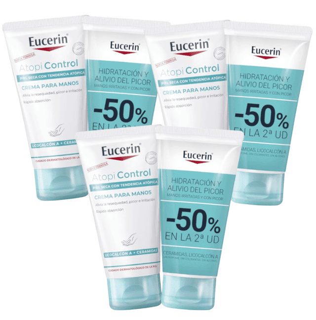 Imagen de Eucerin AtopiControl Crema de Manos 6x75 ml en OfertitasTOP
