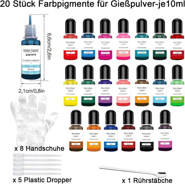 Thumbnail 1 de Altaroo 20 Farbpigmente 10 ml für Gießpulver