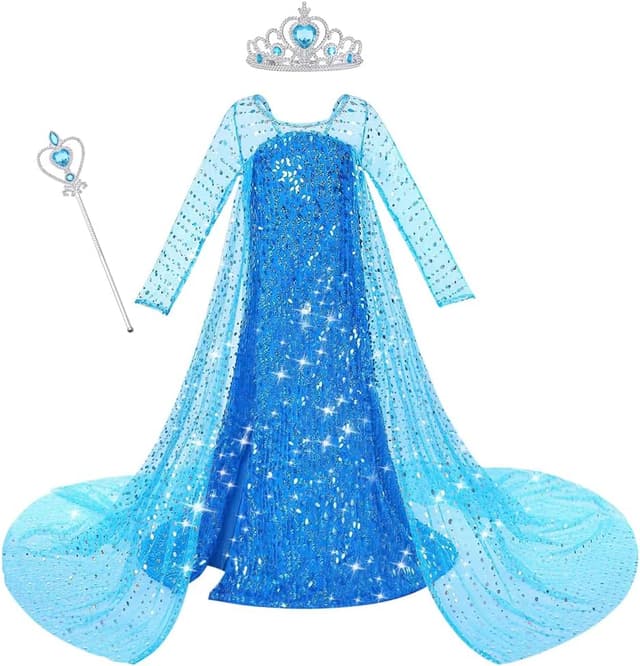 Imagen de ACWOO Costume Elsa bambina 2–10 anni en OfertitasTOP