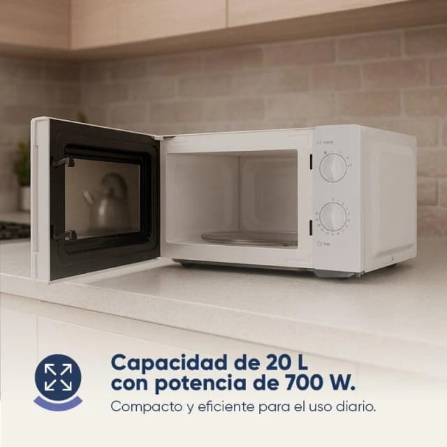 Detalle de Origial Infinityheat Essential W 20 L microondas 700 W Blanco