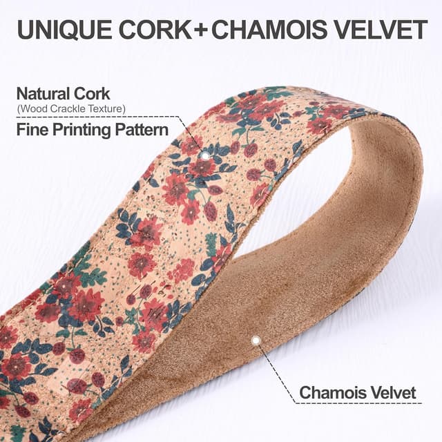 Detalle de Padwa Lifestyle Cork Camera Strap 5 cm