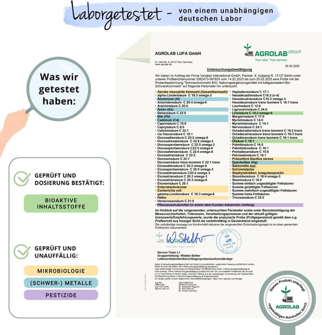 Detalle 1 de Vegavero Bio Schwarzkümmelöl Kapseln 1000 mg