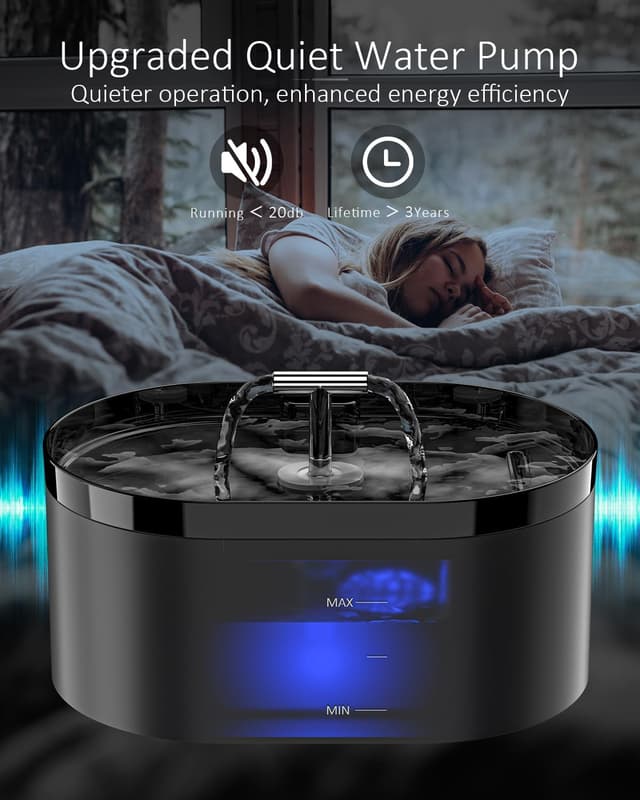 Detalle 2 de Fontanella per gatti automatica 2,2 L con filtro attivo