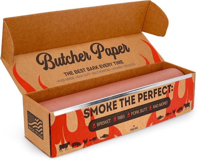 Detalle de Bryco Goods Pink Butcher Paper Roll with Dispenser Box (18" x 175')