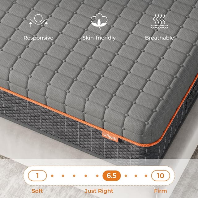 Detalle 2 de Uliyati Double Memory Foam Mattress 135x190x26 cm