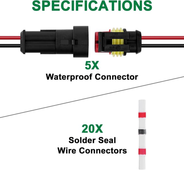 Thumbnail 1 de URAQT 2‑Polig Steckverbinder Set 5 Sätze