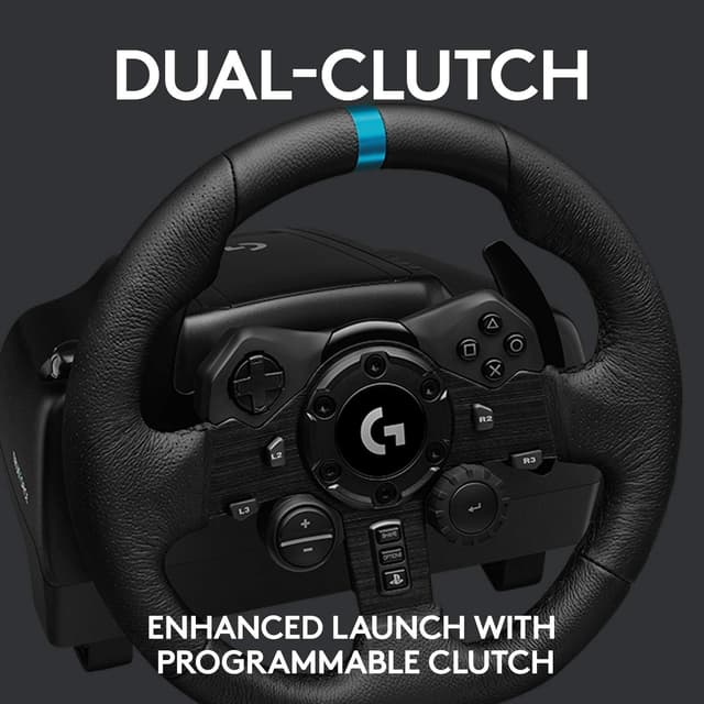 Detalle 2 de Logitech G923 Volante y Pedales para PS5, PS4 y PC