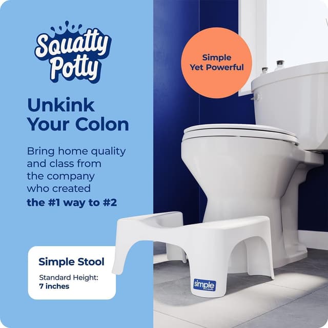 Detalle 2 de Squatty Potty Simple Curve 7-Inch Toilet Stool