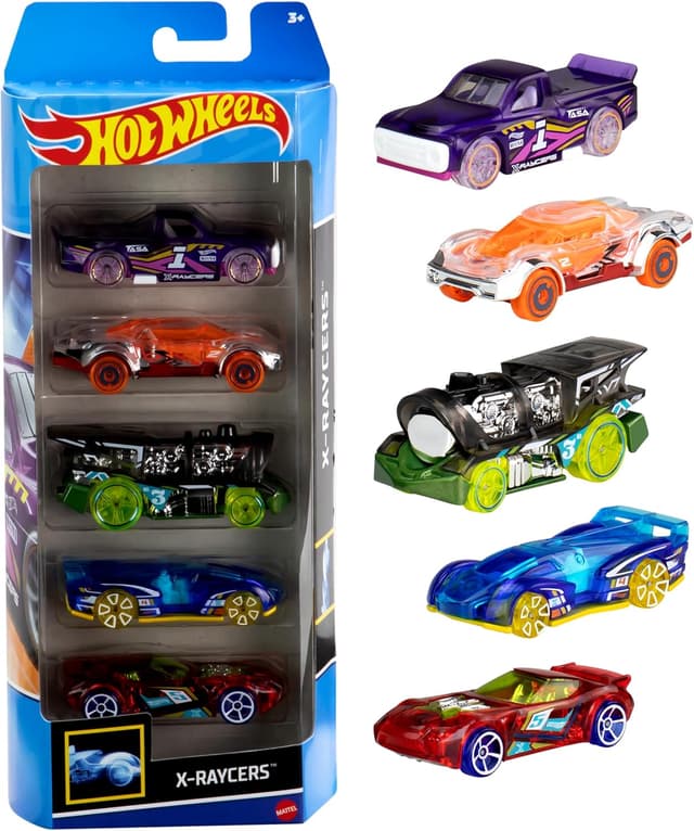 Detalle 1 de Hot Wheels - Set 5 Autos 1:64 🎉 Diversión para Coleccionistas