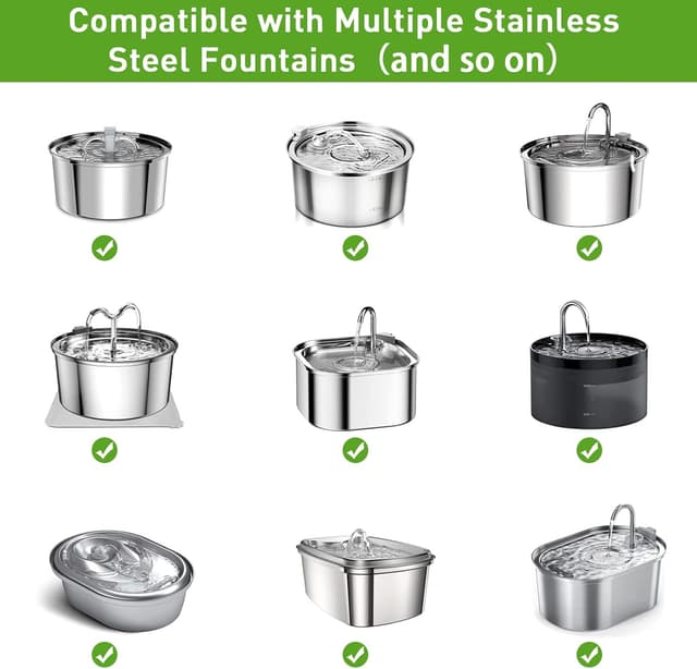 Thumbnail 6 de anyuan boy 32er Trinkbrunnen-Filter Set für Katzenbrunnen (108 oz/3,2 L & 67 oz/2 L) – 16 Kohle- und 16 Schaumfilter