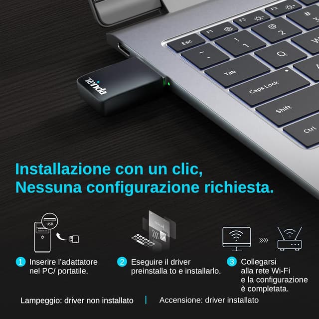 Thumbnail 6 de Tenda AX900 Adattatore USB Wi‑Fi 6 per PC 11ax