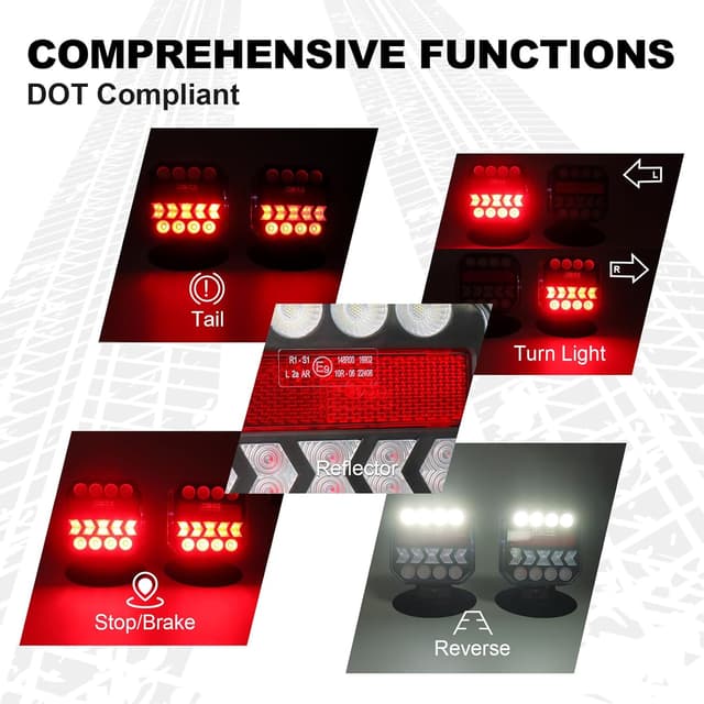 Thumbnail 4 de NeaLia Wireless Trailer Light Kit 110° Rotatable 🚚