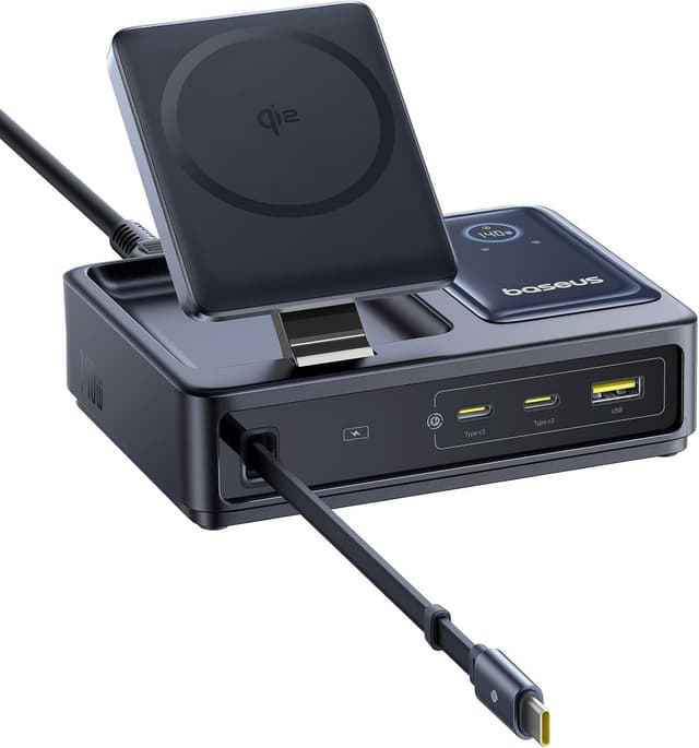 Imagen de Baseus NOMOS 5‑in‑1 Stazione di ricarica 140W en OfertitasTOP