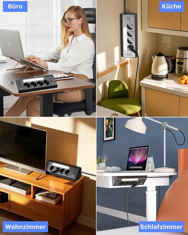 Thumbnail 6 de Ecke Steckdosenleiste 1,8 m Kabel 🔌