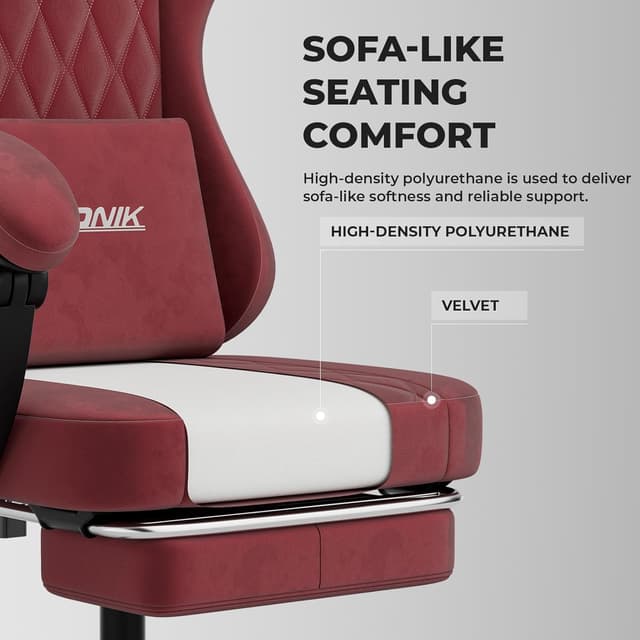 Thumbnail 6 de NIONIK Gaming Stuhl Einsteigermodell für 3 Stufen