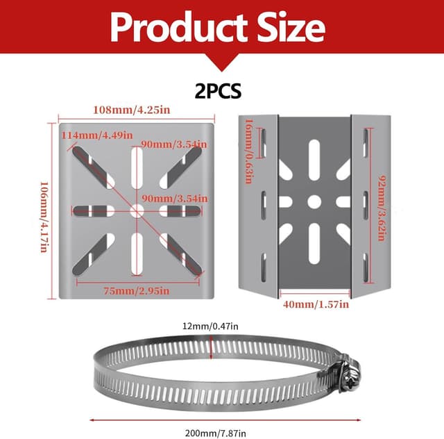 Detalle 2 de Supporti CCTV in acciaio inox 20 cm